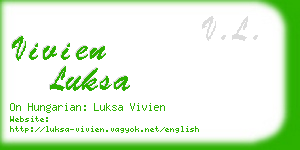 vivien luksa business card